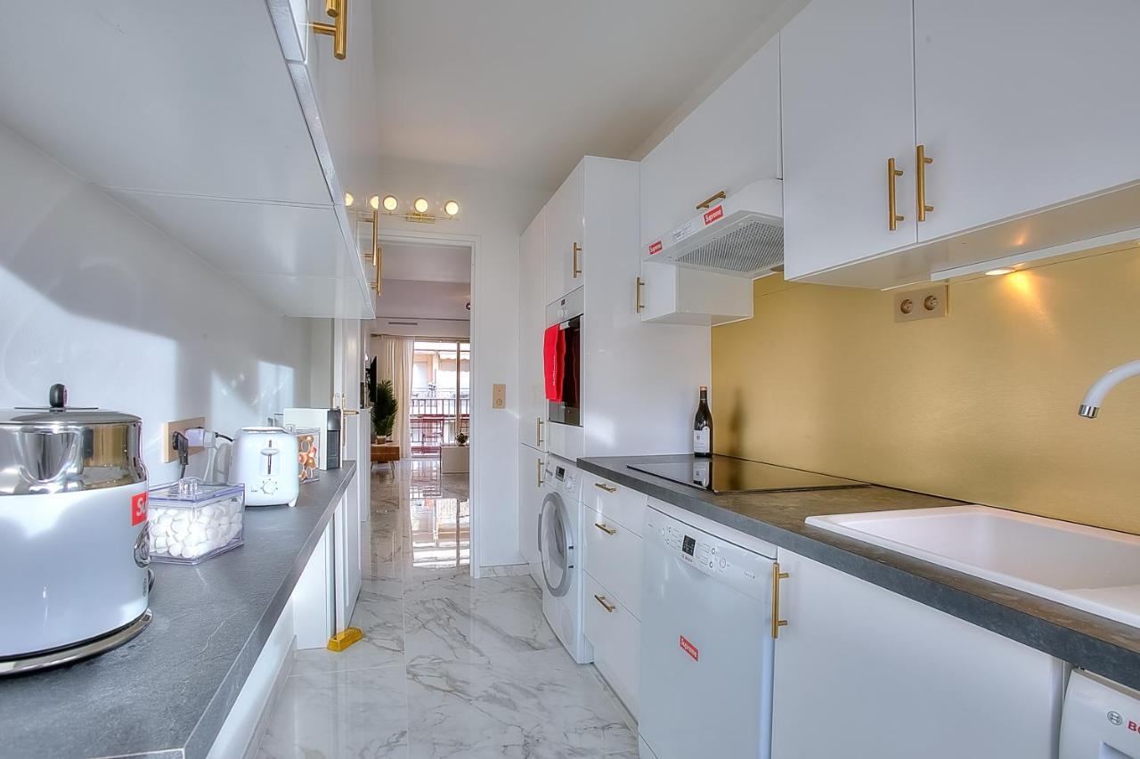 Luxury 4 Stars Apartment With 2 Terraces, Cannes Croisette Екстериор снимка